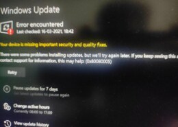 Windows 11 Update 0x80080005 Error. I Can't Update Windows 11 ...